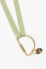 Keychain Clover, Halbrund Gold