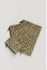 Flat Pouch Set, Honey Leopard