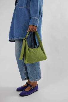 Nylon Shoulder Bag Mini, Avocado