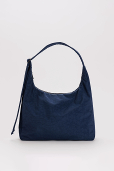 Nylon Shoulder Bag, Navy