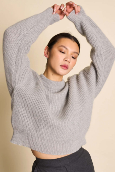 Ani Sweater, Light Grey