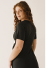 Helen Tencel Wrap Dress, Black