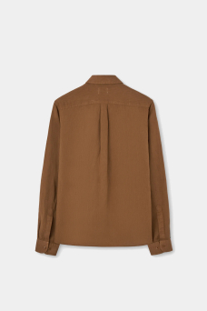 Hugo Linen Unisex Shirt, Terracota