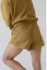 Haiku Waffle Shorts, Mustard