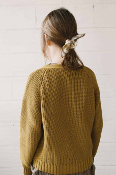 Giova Knitted Cardigan, Mustard