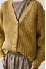 Giova Knitted Cardigan, Mustard