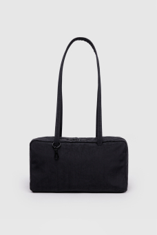 Nylon Bowler Bag, Black