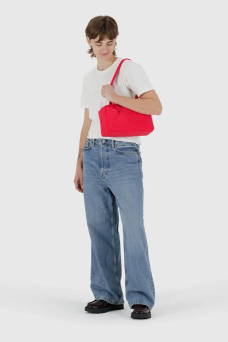 Nylon Bowler Bag, Candy Apple