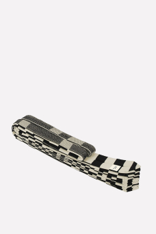 Shoulder Bag, Black Grid