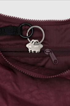 Nylon Crescent Bag M, Mahogany