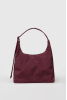 Nylon Shoulder Bag, Mahogany
