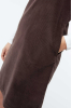 Wendy Cord Dress, Coffee Brown