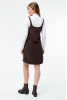 Wendy Cord Dress, Coffee Brown