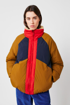 Padded Puffer Jacket, Color Block