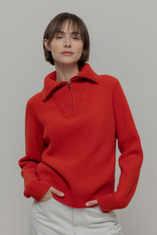 Annalisa Sweater, Orange Corallo