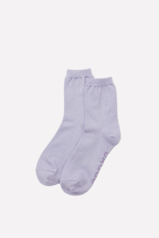 Crew Socks, Lilac Metallic