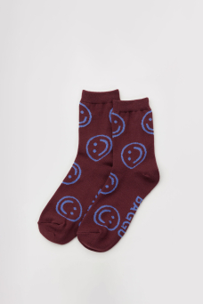 Crew Socks, Mahogany Happy