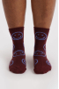 Crew Socks, Mahogany Happy