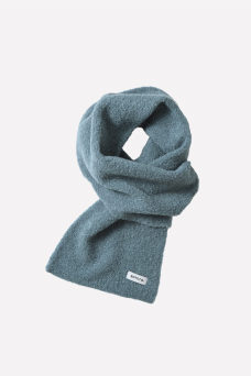 Alpaca Boucle Short Muffle, Smoke Blue