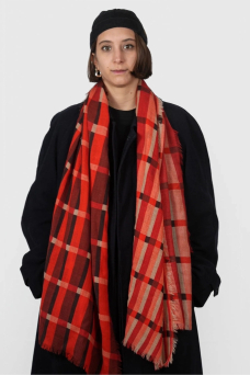 Scarf, Picnic Psicodelico Red