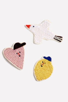 Aufnäher Rollschuh Herz