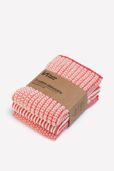 Dishcloths, Textured Red
