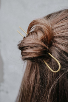 Minimal Hair Pin, Brass