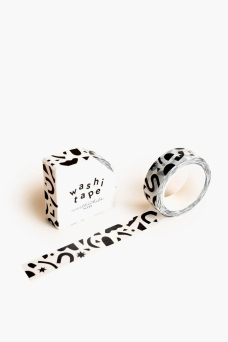 Washi Tape, Confetti Black & White