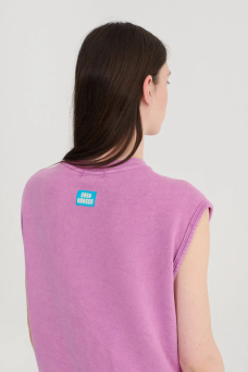 Sleeveless Sweater, Purple