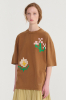 Oversize T-Shirt, Pixel Flowers