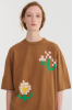 Oversize T-Shirt, Pixel Flowers