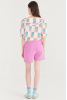 Pleated Shorts, Purple