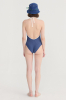 Cut-Out Swimsuit, Seersucker