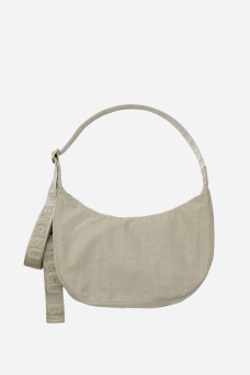 Nylon Crescent Bag M, Celadon