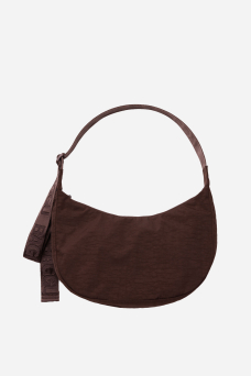 Nylon Crescent Bag M, Coffee