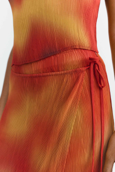 Pauline Skirt, Pleated Flowers