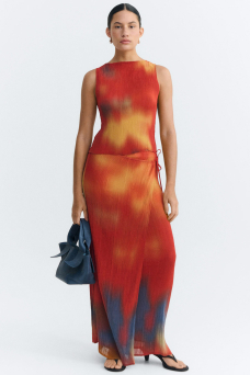 Pauline Skirt, Pleated Flowers