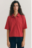 Ane Blouse, Seersucker Red Checks