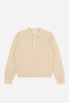 Polo Knit Sweater, Bone
