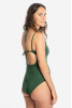 V-Neck Bathing Suit, Basil