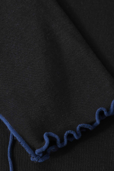 Pin-Tucked LS, True Black