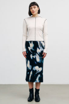 Pin-Tucked LS, Nature White