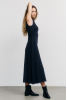 Pin-Tucked Dress, True Black