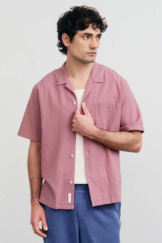 Bowling Shirt, Pink Stone