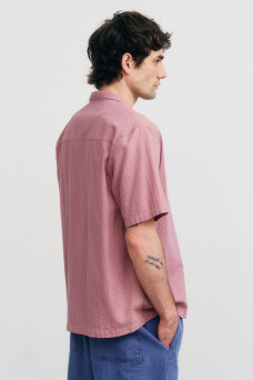 Bowling Shirt, Pink Stone