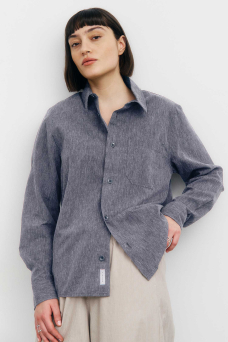 Casual Shirt, Speckled Navy