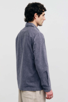 Casual Shirt, Speckled Navy