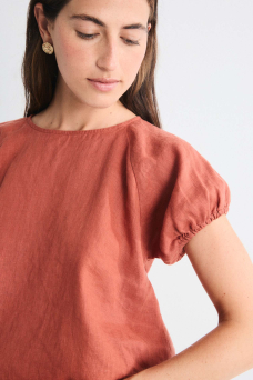 Amanecer Blouse, Terracotta