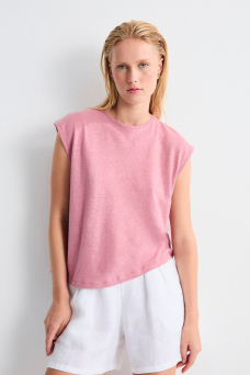 Luzara Tee, Dark Pink