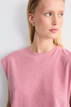 Luzara Tee, Dark Pink